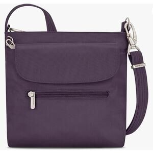 Travelon Anti-Theft Classic Mini Shoulder Bag- Deep Purple